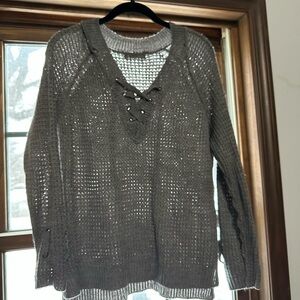 It's Our Time Women's Knit Top in Gray